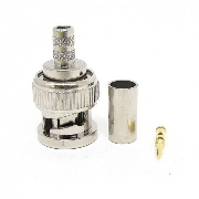 Van Damme BNC 75 Ohm male Serial DV75, BNC, Кабельный, Разъем BNC HD-SDI обжимной male для кабеля типа 0,6/2,8