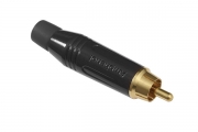 Amphenol ACPR-BLK, RCA, Кабельный, RCA кабельный штекер, металлический корпус, позолоченные контакты, полностью окрашенный корпус, 352-065-253
