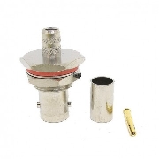 Van Damme BNC 75 Ohm female panel RG59B/U, BNC, Панельный, Разъем BNC обжимной female для кабеля типа 0,8/3,7