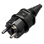Mennekes 10754, Schuko, Кабельный, Вилка Schuko кабельная, 230В/16А, 2П+З, для кабелей до 3 x 2,5 мм2