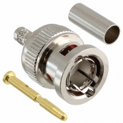 Amphenol 112955, BNC, Кабельный, Разъем BNC штекер, обжимной на кабель RG180/ 195/ 122 и BELDEN 8218/ 1865A/ 1855, изолятор-тефлон