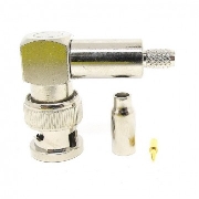 Van Damme Right angle BNC crimp male RG179, BNC, Кабельный, Разъем BNC обжимной угловой правый male для кабеля типа RG179 (minicoax)