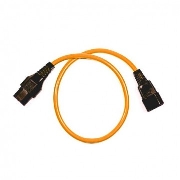 VDC C13 IEC Lock to Male C14 3 x 1.00mm 3m Orange, Силовые кабели, Кабели с разъемами IEC, Кабель питания С13 IEC Lock female to С 662-016-303