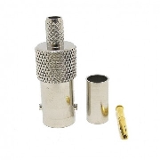 Van Damme BNC 75 Ohm female serial DV75, BNC, Кабельный, Разъем BNC обжимной female для кабеля типа 0,6/2,8