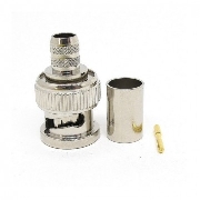 Van Damme BNC 75 Ohm 3 GHz male RG6/U, BNC, Кабельный, Разъем BNC 3GHz обжимной male для кабеля типа 1,0/4,8 с одножильным центральным проводником