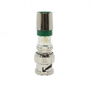 Belden BNC 75 Ohm male RG6/U (green ident), BNC, Кабельный, Разъем BNC компрессионный male для кабеля типа RG6, зеленая маркировка