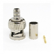 Van Damme BNC 75 Ohm 3 GHz male RG59B/U, BNC, Кабельный, Разъем BNC 3GHz обжимной male для кабеля типа 0,8/3,7 с одножильным центральным проводником